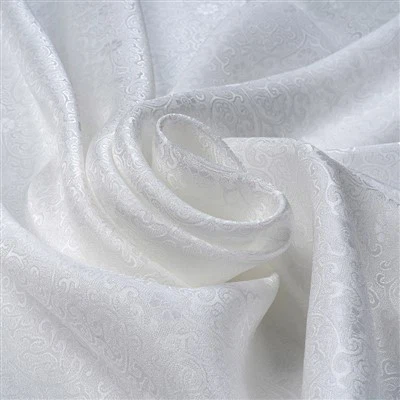 Μεταξωτό Floral Jacquard Ύφασμα